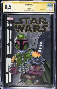 Image for Star Wars #1 CGC 8.5 Signed & Sketched by Jason Spyda Adams