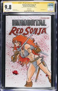 Image for Immortal Red Sonja #1 CGC 9.8 Signed & Sketched by Jason Spyda Adams