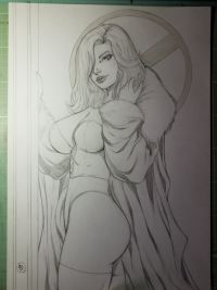 Image for Emma Frost Pencil Illustration "11x17" A3