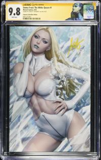 Image for CGC 9.8 SS Emma Frost: The White Queen #1 signed in yellow by Artgerm