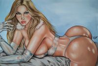 Image for Emma Frost 8x11 Pencil Color Illustration