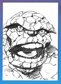 Image for The Thing Original Pencil Sketch Card