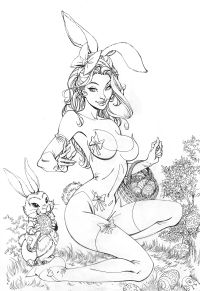 Image for Alice Easter Egg Hunt Cover Original Art for Zenescope