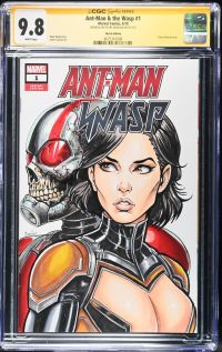 Image for Ant-Man & the Wasp #1 CGC 9.8 Signed & Sketched by Obsidian