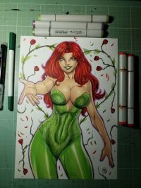 Image for Poison Ivy Illustration "9x12" A4