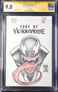 Image for Edge of Venomverse #1 | Sketch Edition | CGC 9.0 | Signature Series