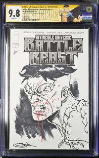 Image for Invincible Universe: Battle Beast #1 | Sketch Edition | CGC 9.8 | Signature Series