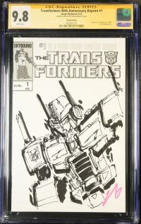 Image for Transformers 40th Anniversary Reprint #1 | Sketch Edition | CGC 9.8 | Signature Series