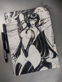 Image for 9"12 Vampirella Original Art by Jack