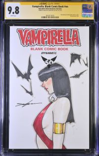 Image for Vampirella: Blank Comic Book #nn CGC 9.8 Signed & Sketched by Jeehyung Lee
