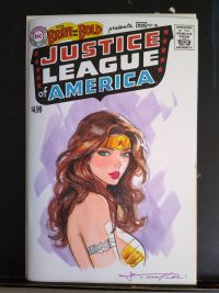 Image for Wonder Woman Sketch Cover on Justice League of America Blank