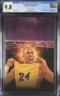 Image for Tribute: Kobe Bryant #1 | *** 1 OF 2 CGC 9.8 *** | Sajad Shah Retailer Appreciation Virgin | LTD 40 Copies