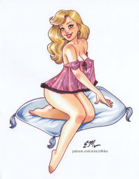 Image for Pink Babydoll and FREE 4 x 6 Color Commission!