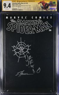 Image for Amazing Spider-Man #36 CGC 9.4 Signed & Sketched by John Romita Jr. and Signed by Scott Hanna