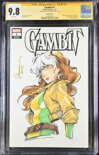 Image for Gambit #1 CGC 9.8 Signed & Sketched by Saowee Rogue