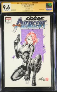 Image for Savage Avengers #1 CGC 9.6 Signed by Shi Min Black Widow