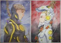 Image for We Live Age of Palladions #1 Original Cover Art Black and White Bundle by Saowee