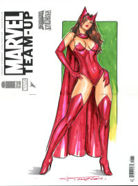 Image for Scarlet Witch Sketch Cover by Jeff Taylor
