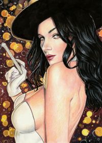Image for Zatanna Colored Pencil Art by Cal Damasceno