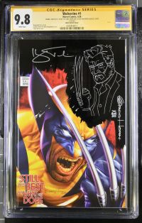 Image for Wolverine #1 CGC 9.8 Signed by Hugh Jackman & Sketched by Greg Horn