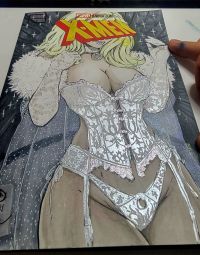 Image for X-Men #1 Emma Frost Sketch Cover by Jesse Wichmann 