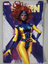 Image for Jean Grey - Acrylic painting on Blank Variant 