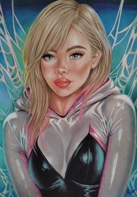 Image for Gwen Stacy Pencil Color Art 8x11