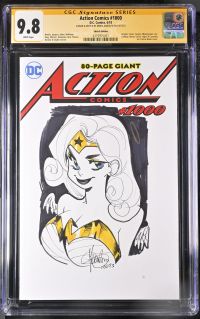 Image for Action Comics #1000 CGC 9.8 Signed & Sketched by Mirka Andolfo