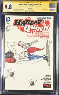 Image for Harley Quinn Invades Comic-Con #1 CGC 9.8 Sketch Edition