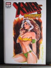 Image for Rogue Savage Land Original Sketch on X-Men Blank Cover