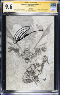 Image for Marvel/DC: Deadpool/Batman #1 1:200 Sketch Variant CGC SS 9.6 Signed by Greg Capullo