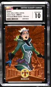 Image for Rogue #MB22 Fleer Ultra X-Men Precious Metal Gems Bronze CGC 10