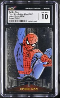 Image for Spider-Man #MM1 Fleer Ultra Spider-Man Marvel Metal CGC 10