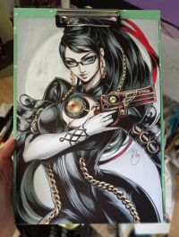 Image for Bayonetta - April PATREON illustration original drawing by Lictoria 