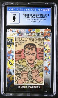 Image for Amazing Spider-Man #18 Spider-Man Metal Comic Cuts CGC 9