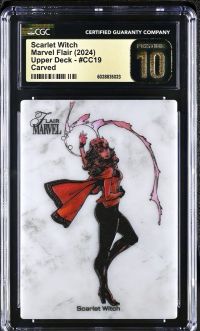 Image for Scarlet Witch #CC19 Marvel Flair Carved CGC Pristine 10
