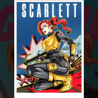 Image for G.I. JOE #21 BY BEN QWEK A3 Scarlett OA