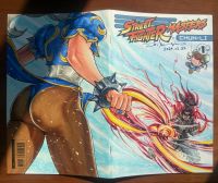 Image for ChunLi vs Akuma Sketch Cover by Disanxian