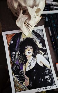 Image for DEATH - Pinup art by Guilherme Silva - 9,8" x 13,7"