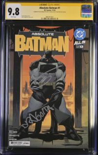 Image for Absolute Batman #1 CGC 9.8 Signed by Nick Dragotta and Scott Snyder