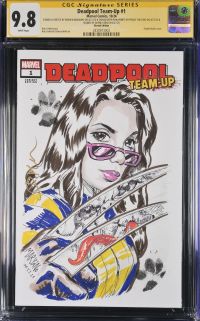 Image for Deadpool Team-Up #1 | Sketch Edition | CGC 9.8 | Signature Series