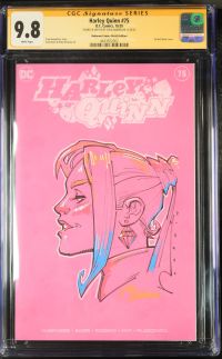 Image for Harley Quinn #75 | Unknown Comics Sketch Edition | CGC 9.8 | Signature Series
