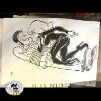 Image for Lupin III and Fujiko Ink Drawing by Joseph Bergin III