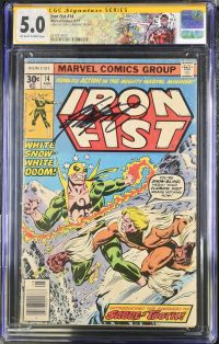 Image for Iron Fist #14 CGC 5.0 Signed by Chris Claremont