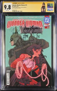 Image for Absolute Wonder Woman #15 CGC 9.8 Signed by Jordie Bellaire, Hayden Sherman & Kelly Thompson