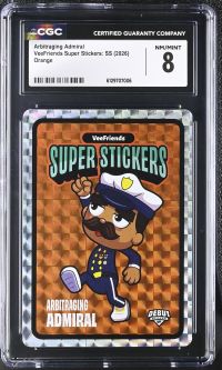 Image for Arbitraging Admiral | VeeFriends Super Stickers: SS | Orange | CGC 8