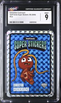 Image for Conviction Cockroach | VeeFriends Super Stickers: SS | Blue | CGC 9