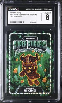 Image for Versatile Viking | VeeFriends Super Stickers: SS | Lava on Emerald | CGC 8