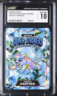 Image for Protective Panther | VeeFriends Super Stickers: SS | Hologram on Diamond | CGC GEM MINT 10