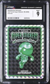 Image for Adventurous Astronaut | VeeFriends Super Stickers: SS | Emerald | CGC 9